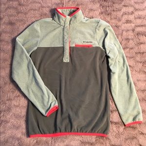 Columbia button fleece pullover S